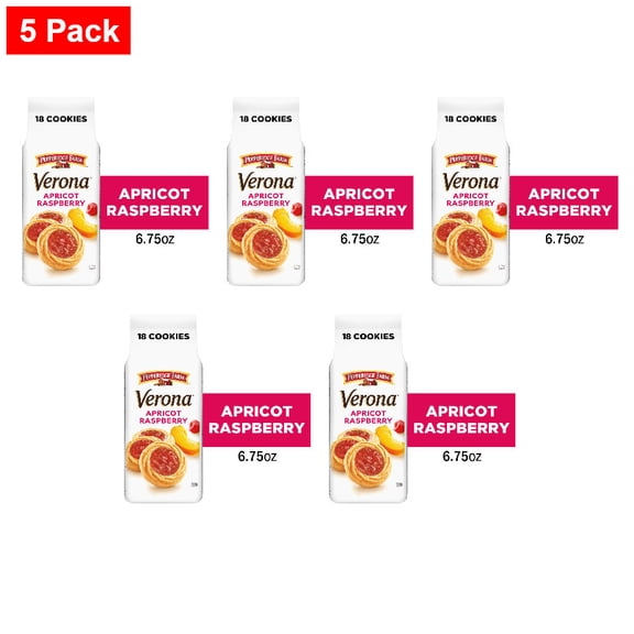 Pepperidge Farm Verona Apricot Raspberry Thumbprint Cookies 6.75 oz - 5 Pack