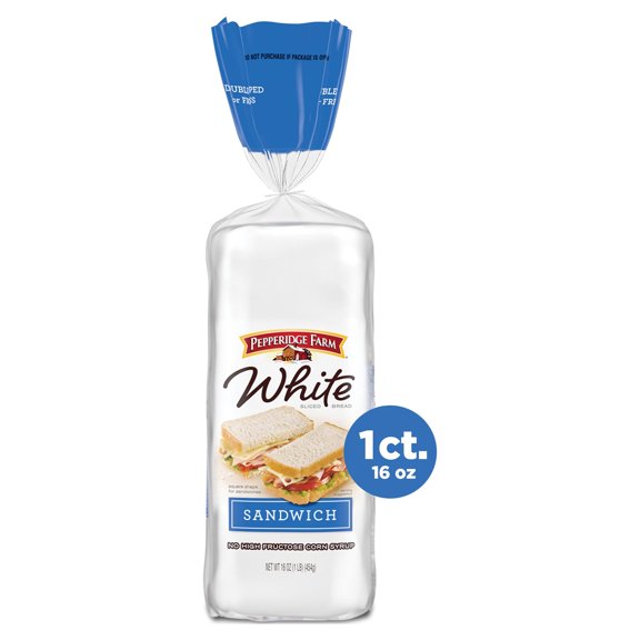 Pepperidge Farm White Sandwich Bread, 16 oz (Pack of 4)