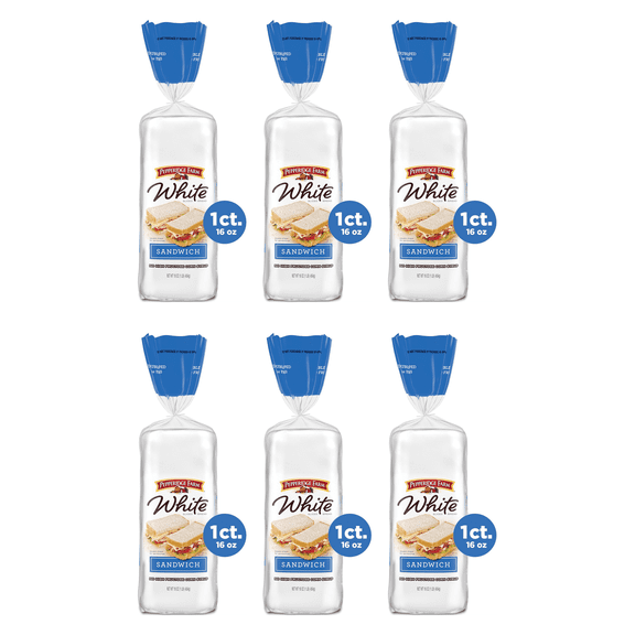 Pepperidge Farm White Sandwich Bread, 16 oz (Pack of 6)
