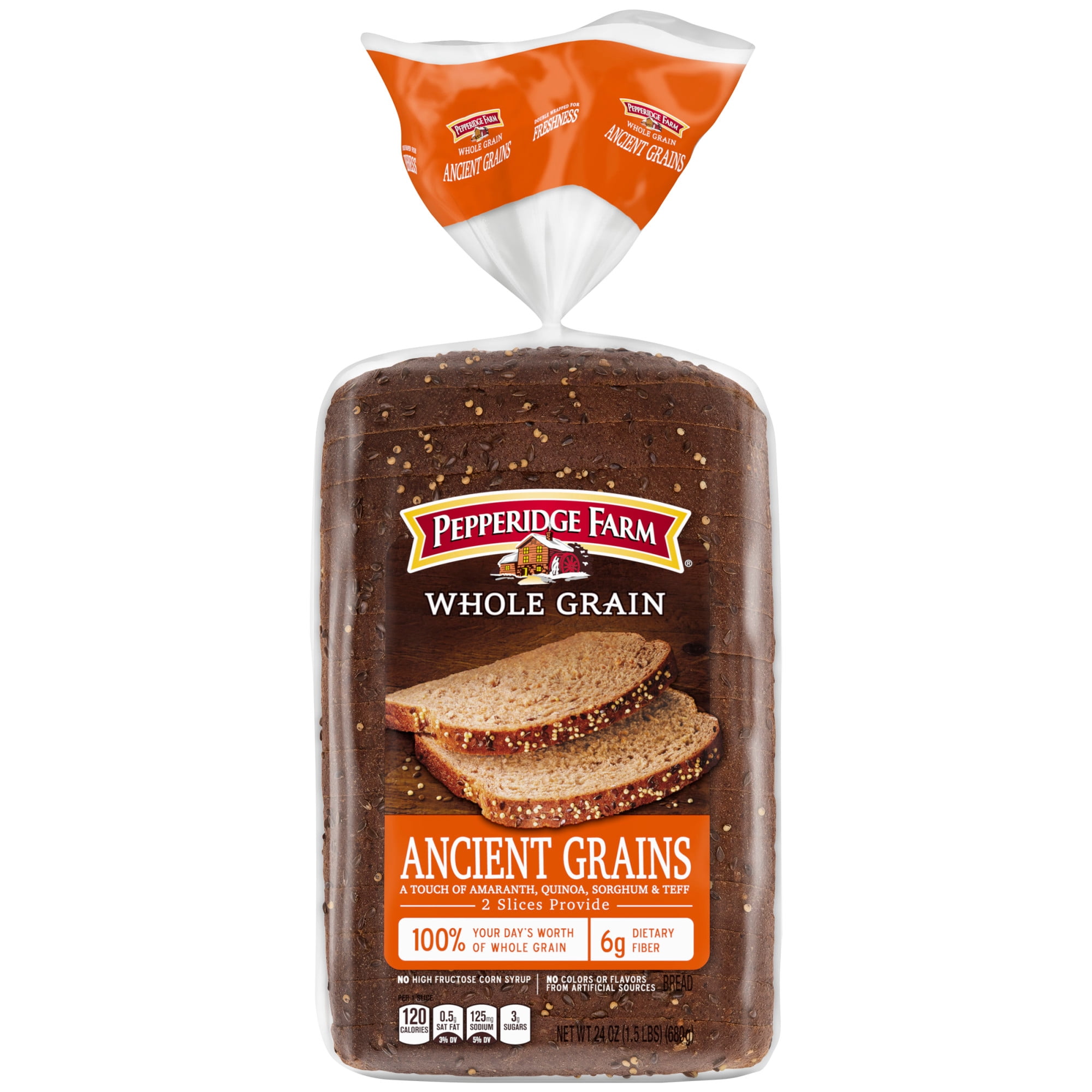 Pepperidge Farm Whole Grain Ancient Grains Bread, 24 oz. Bag