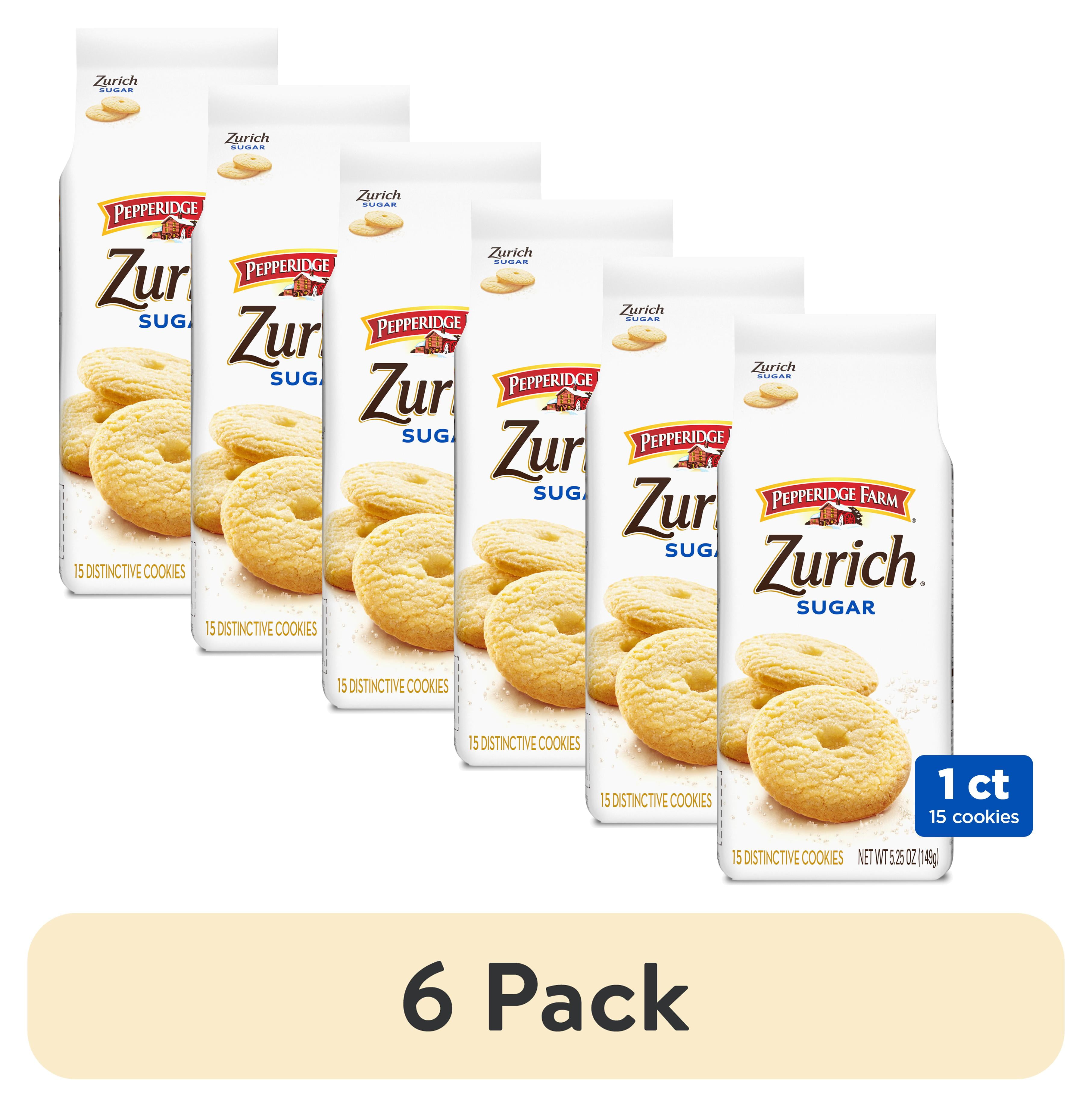 Shop (6 pack) Pepperidge Farm Zurich Sugar Cookies, 5.25 oz Bag Great