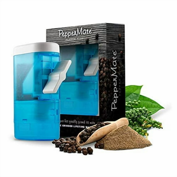 Peppermate Traditional Pepper Mill, Aqua