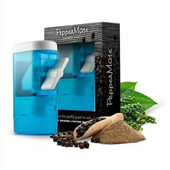 Peppermate Traditional Pepper Mill, Aqua