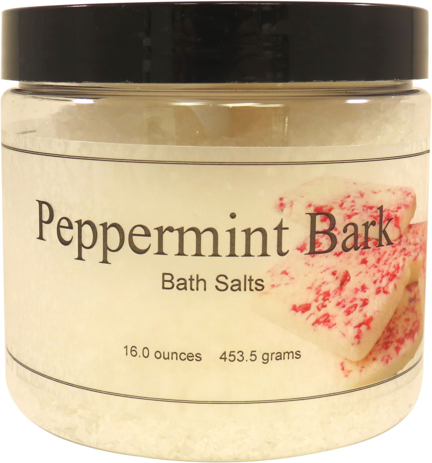 Peppermint Bark Bath Salts by Eclectic Lady, 16 ounces