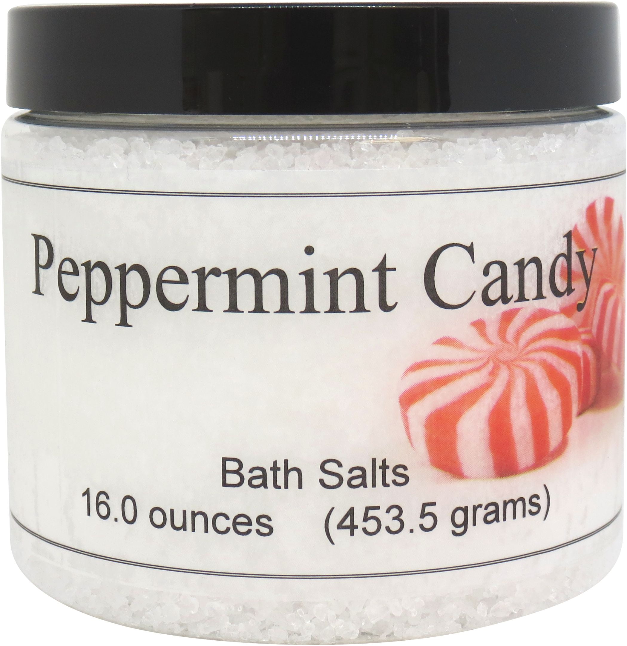 Peppermint Candy Bath Salts by Eclectic Lady, 16 ounces