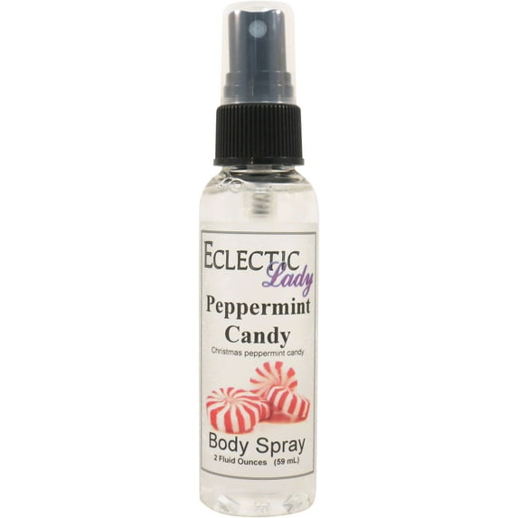Peppermint Candy Body Spray, Eclectic Lady, Hydrating Mist, Unisex, 2 oz