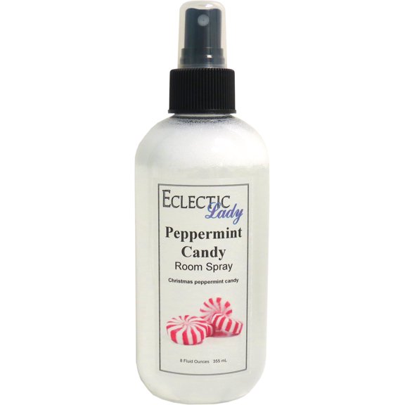 Peppermint Candy Room Spray by Eclectic Lady (Double Strength), 8 Ounces, Fragrant Aromatic Room Mist For Home, Room, Office