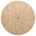 thumbnail image 1 of Peppermint Candy Swirl Wood Shape Unfinished Piece Cutout Craft DIY Projects - 6.25 Inch Size - 1/8 Inch Thick, 1 of 7