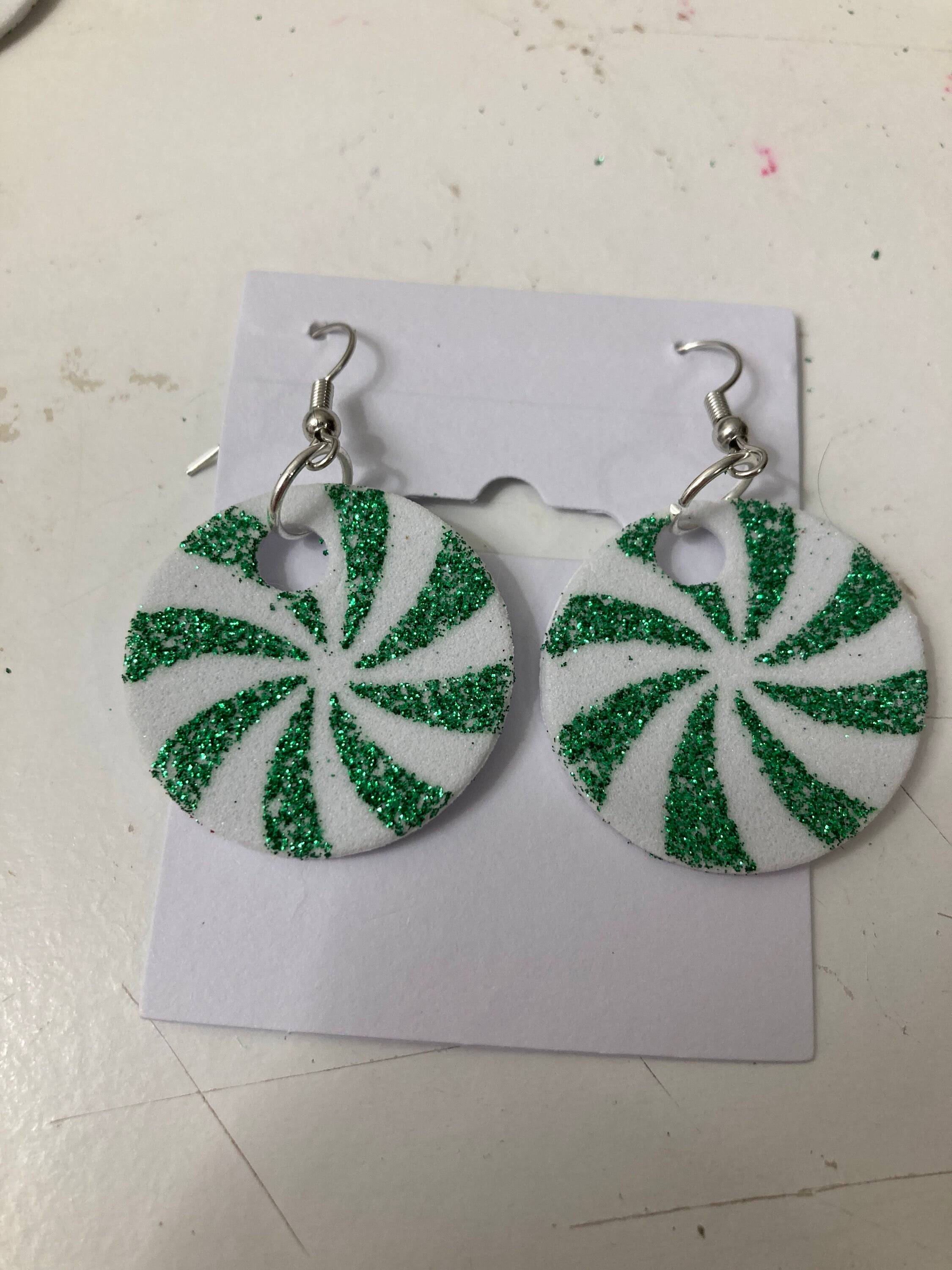 Peppermint Candy earrings