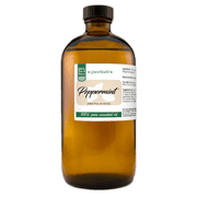 Peppermint Essential Oil - 16 fl oz 473 ml Glass Bottle w/ Cap - 100% Pure Essential Oil by GreenHealth