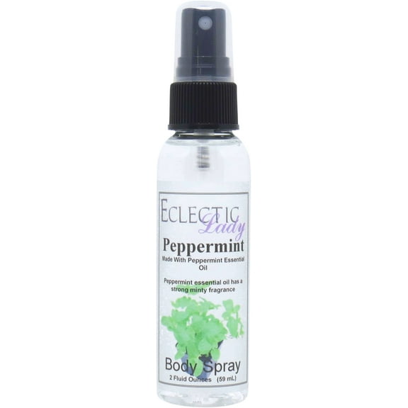 Peppermint Body Spray, Eclectic Lady, Hydrating Mist, Unisex, 2 oz
