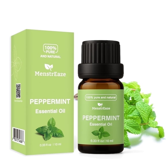 MenstrEaze Peppermint Essential Oil - Refreshing & Calming, 10ml