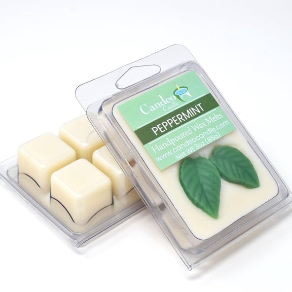Peppermint Essential Oil, Lava Melts, Soy Melt Cubes, 2-Pack