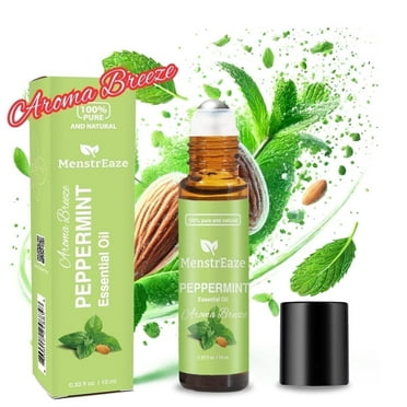Peppermint Essential Oil Roll-On for Migraine & Headache Relief, 10ml