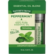 Peppermint Essential Oil Roll On | Uplifting Blend | 10 mL | GC/MS Tested | By Nature's Truth