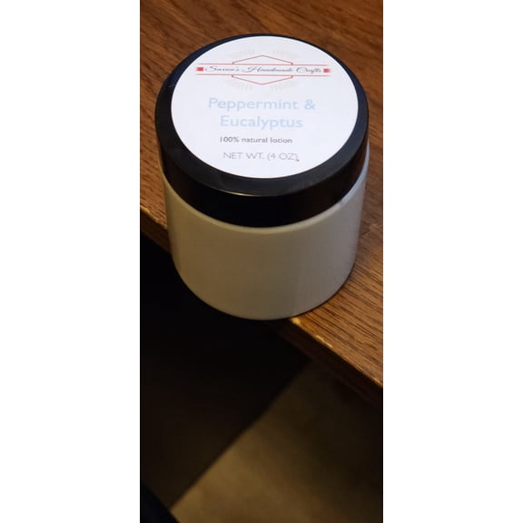 Peppermint & Eucalyptus Lotion, Saxon's Handmade Crafts, LLC, 4 Ounces, 3 Pack