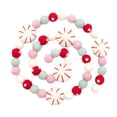 thumbnail image 1 of Peppermint Felt Ball Garland,Pompom Holiday Decoration Hand-Made from Imitation Wool,Cute Hanging Decor for Christmas Tree Kids Bedroom Living Room Nursery,Colorful, 1 of 2