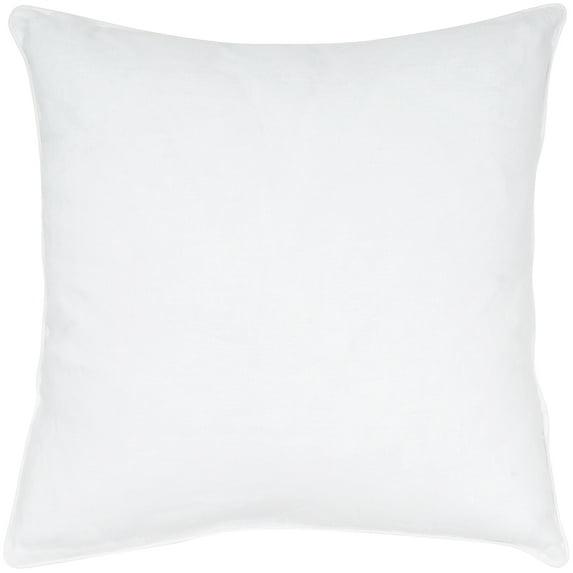 Peppermint Home Amyra Solid Color Linen Cotton Decorative Pillow Cover, 20"x 20", White