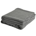 thumbnail image 1 of Peppermint Home Classic Knit Throw, 50"x 70", Grey, 1 of 5