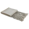 thumbnail image 1 of Peppermint Home Color Block Linen Throw Blanket, 50"x 70", Natural Yellow, 1 of 5
