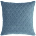 thumbnail image 1 of Peppermint Home Diamond Quilted Velvet Decorative Pillow Cover, 20"x 20", Blue Mist, 1 of 6