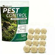 JahyShow 12 pack Peppermint Oil Rodent Repellent Balls, Plant-Based Mouse and Rat Pest Control Deterrent for Home and Garden
