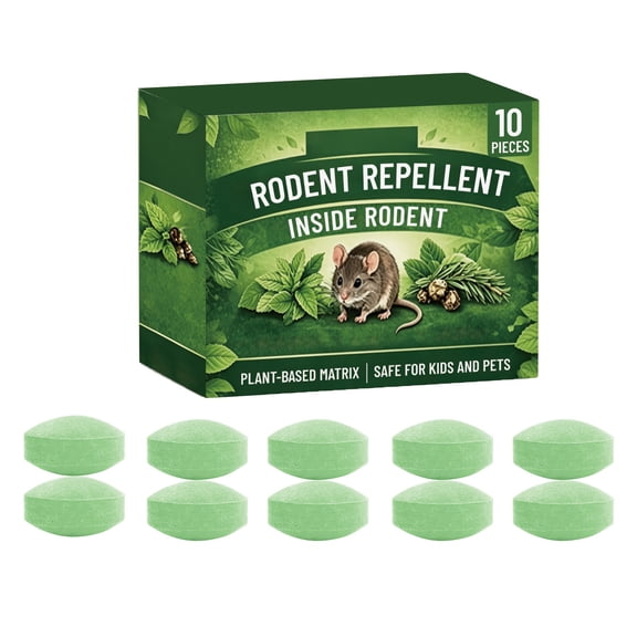 Peppermint Oil Rodent Repellent 12 Pack – Plant Based Formula for Mice, Rats, Squirrels, Indoor & Outdoor Use, Helps Deter Pests A