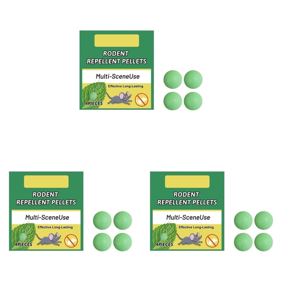 Peppermint Oil Rodent Repellent Indoor Outdoor Use for Mice Rats Squirrels Safe for Homes Pets Natural Non Toxic Pest Control Solution (12 Pieces)