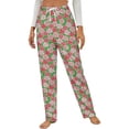 thumbnail image 1 of Peppermint Party Winter Female Pants Flannel High Waist Women Pants Lady Warm Straight Leg Plush Trousers, 1 of 7