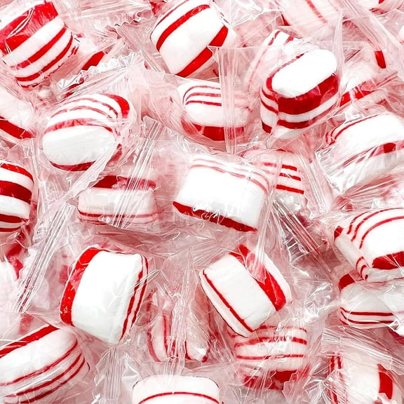 Peppermint Puffs Candy Balls | 2 Pound Bag | Individually Wrapped  Candy