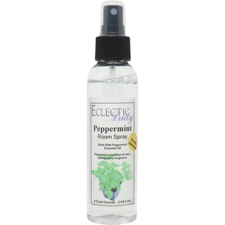 Peppermint Room Spray by Eclectic Lady (Double Strength), 4 Ounces, Fragrant Aromatic Room Mist For Home, Room, Office, Made with Essential Oils