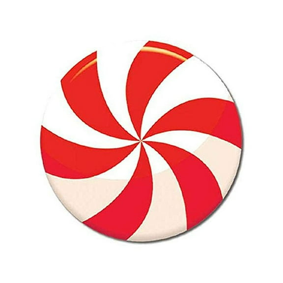 Peppermint Round Envelope Seals - 1.67 Inch Size - Set of 24 (OSLX108)