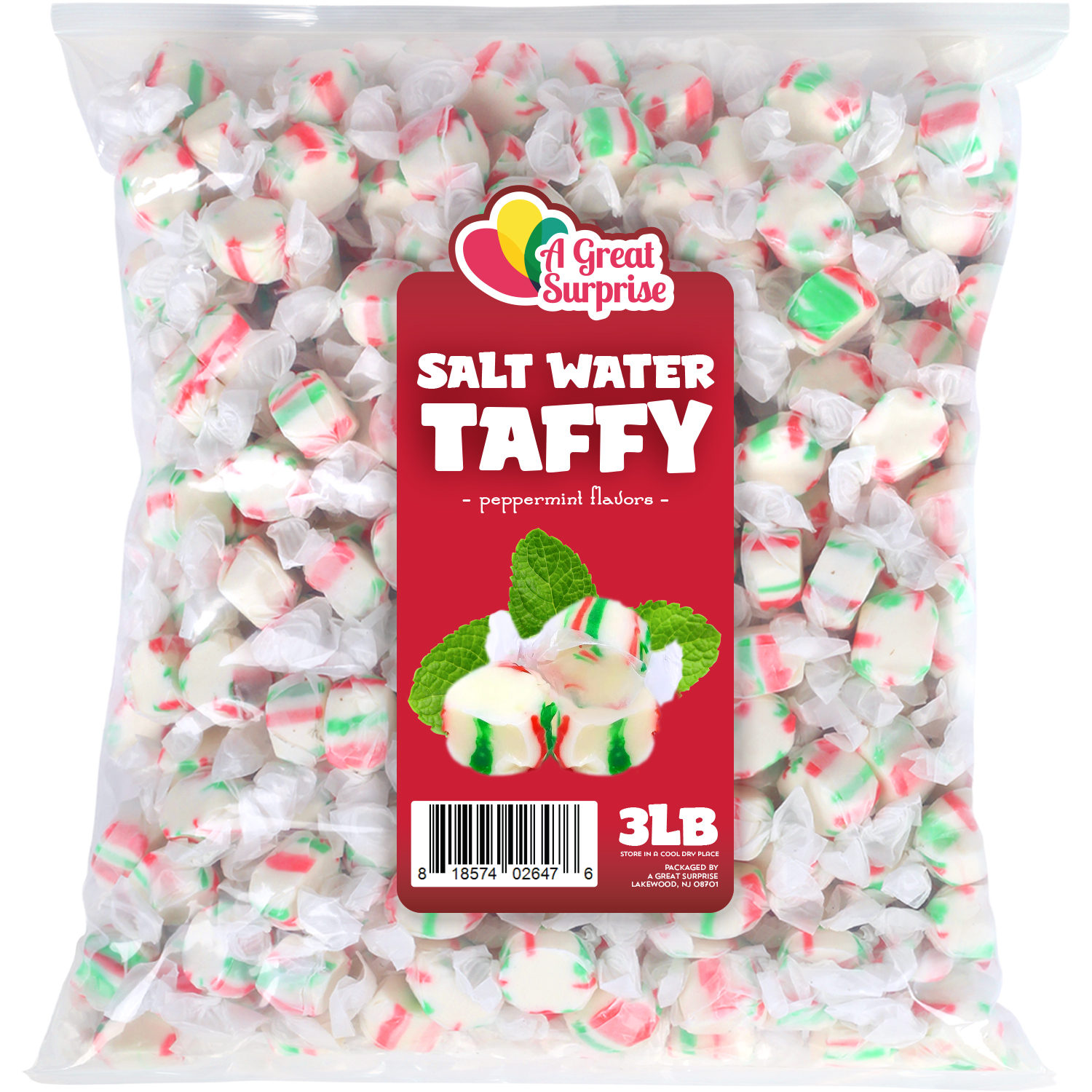 Sweet's Salt Water Taffy Candies, 14 oz.