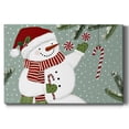 thumbnail image 1 of Peppermint Snowman Collection A- Gallery Wrapped Canvas, 1 of 9