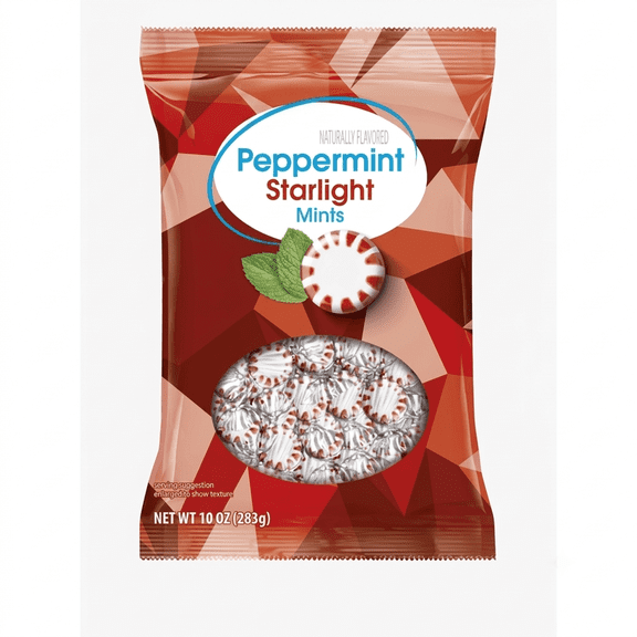 Peppermint Starlight Mints Hard Candy, 10 oz Bag
