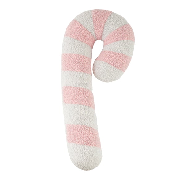 Peppermint Stripe Christmas Throw Pillow - Soft Plush Long Lumbar Candy Cane Pillow for Couch, Festive Holiday Home Decor for Sofa Living Room, Merry Xmas Decoration Accent