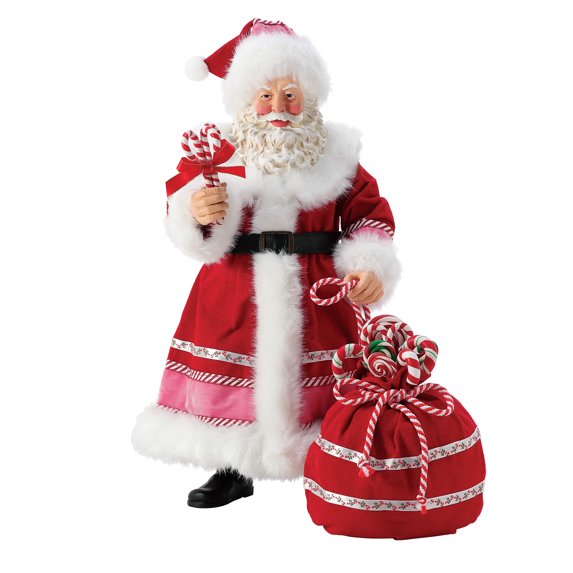 Department 56 Possible Dreams Peppermint Sweets Santa Claus Christmas Multicolor Figurine 17in H