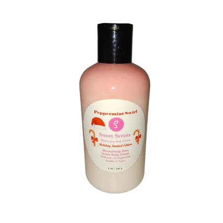 Peppermint Swirl Shea Butter Body Cream- Holiday Scents