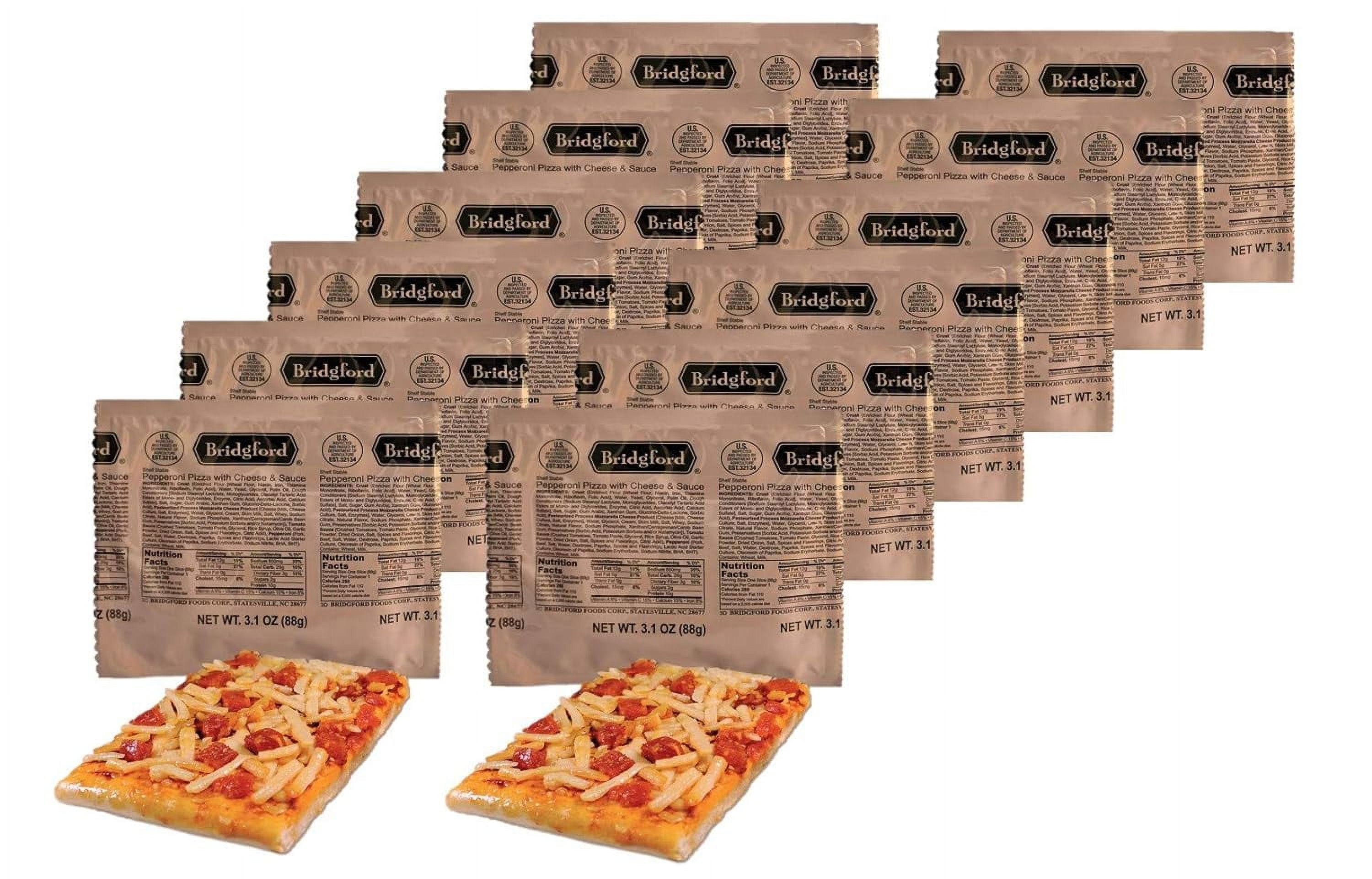 Pepperoni Pizza Slices / MRE 'Meal, Ready to Eat' / 3, 6, 9 or 12 pack