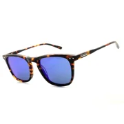 Peppers Bayside Shiny Tortoise With Smoke Polarized Diamond Blue Mirror Sunglasses