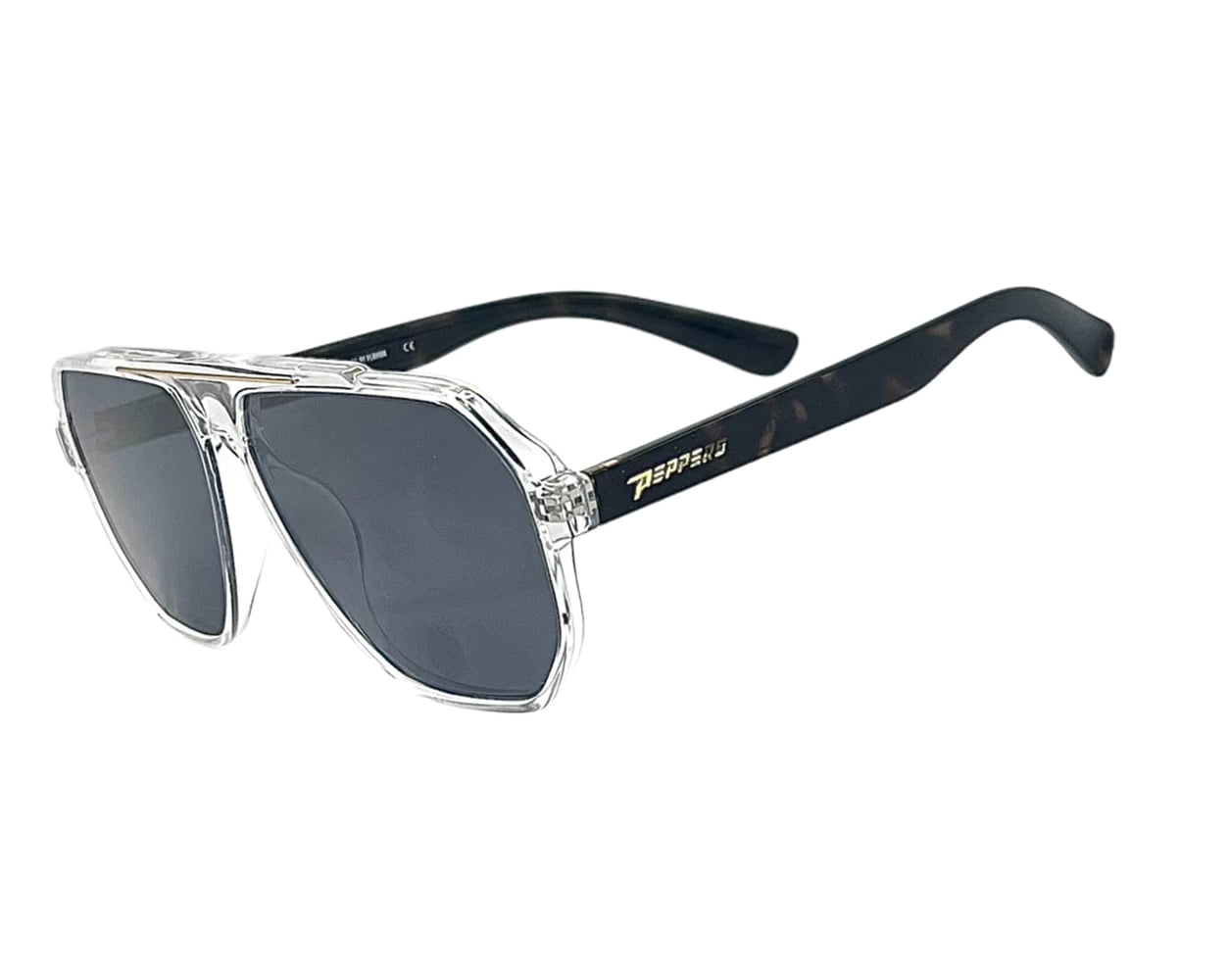 Peppers Sunset Blvd Grey Polarized Sunglasses, Medium Frame, Red - Main Image