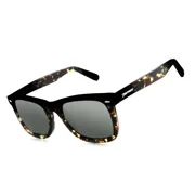 Peppers Point Break Shiny Black To Shiny Tortoise With Smoke Polarized Lens Sunglasses
