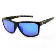 Peppers Polarized Sunglasses Telluride Matte Tortoise with Blue Mirror Lens