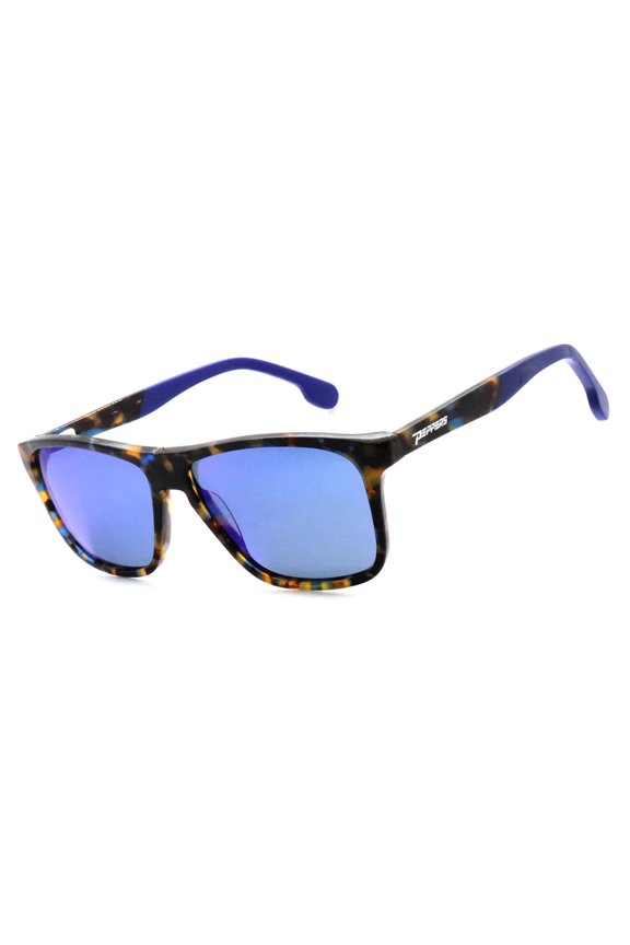 Riptide Shiny Blue Tortoise With Smoke Polarized Lens Comes With Diamond Blue Mirror Sunglasses