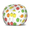 thumbnail image 1 of Peppers Storage Toy Bag Chair, Hand Drawn Doodle Style Bell Peppers Colorful Cartoon Organic Lifestyle Design, Stuffed Animal Organizer Washable Bag, Small Size, Multicolor, by Ambesonne, 1 of 3