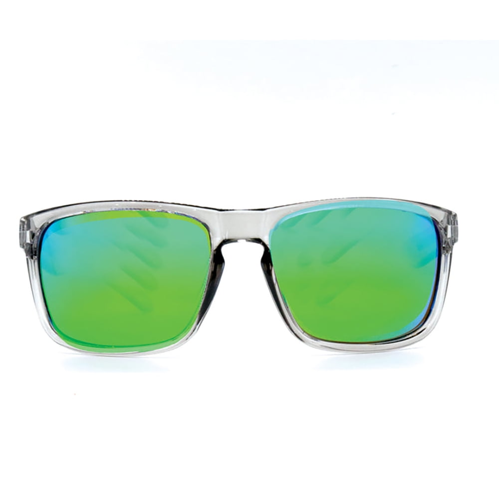 Peppers Sunset Blvd Crystal Grey With Green Mirror Polarized Lens