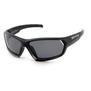Peppers Unisex Depth Charge Sunglasses, Adult, Matte Black to Shiny Tortoise Fade /Smoke Polarized, OS