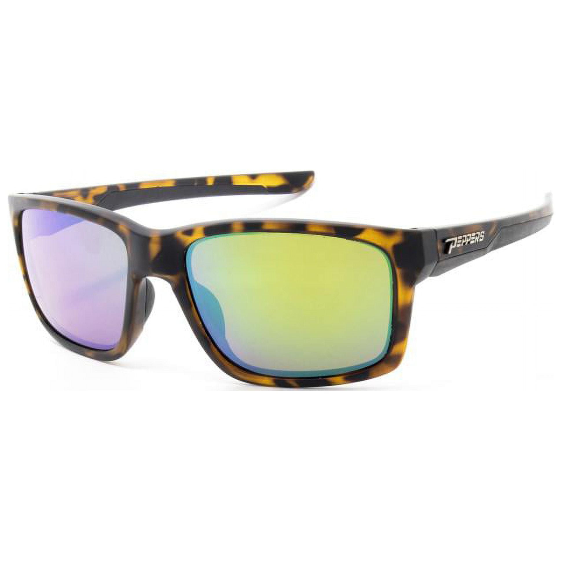 Peppers Voodoo Polarized Sunglasses In Brown Polarized Emerald Green
