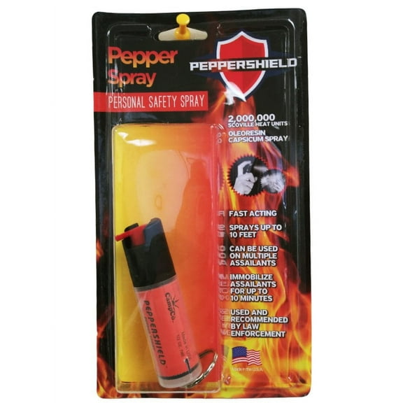 Peppershield Pepper Spray 0.5 oz with Safety Cap, 2,000,000 Scoville Heat Units, Oleoresin Capsicum