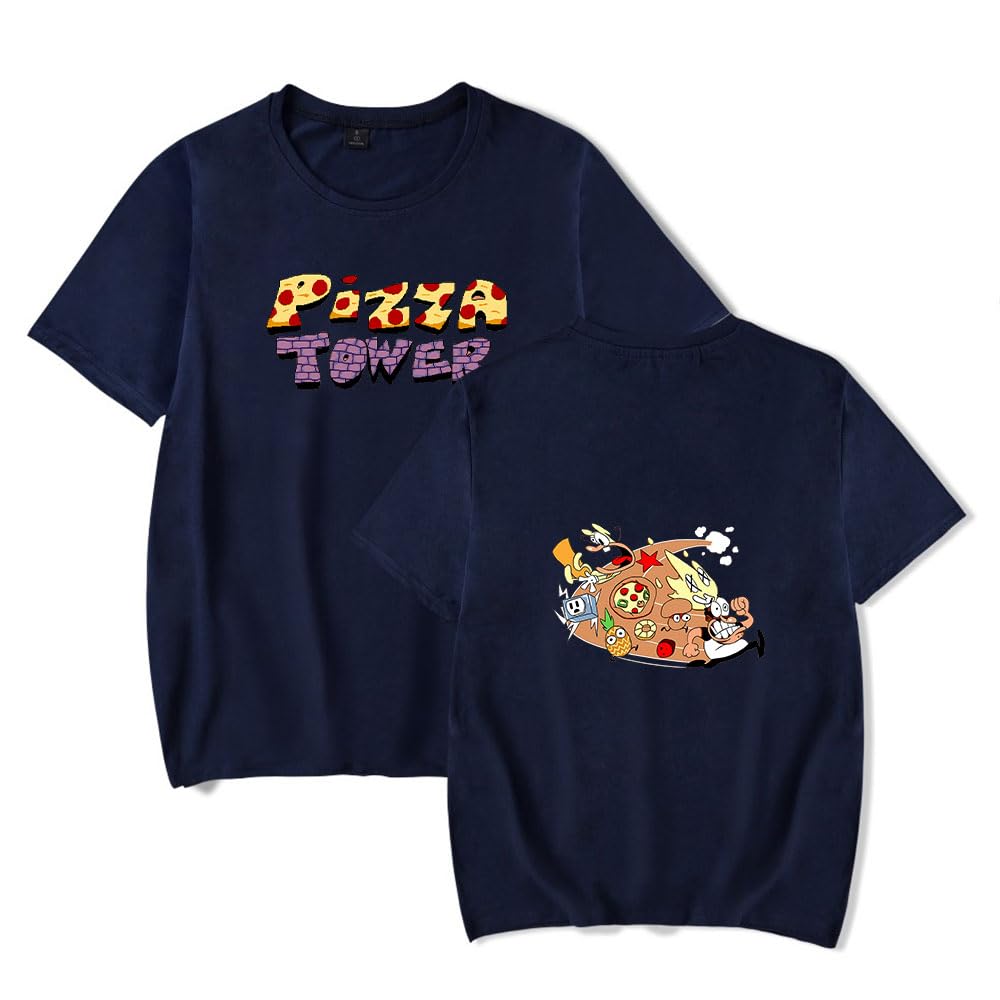 Peppino Merch Pizza Tower Cosplay Game Graphic TShirt Merch Men Short